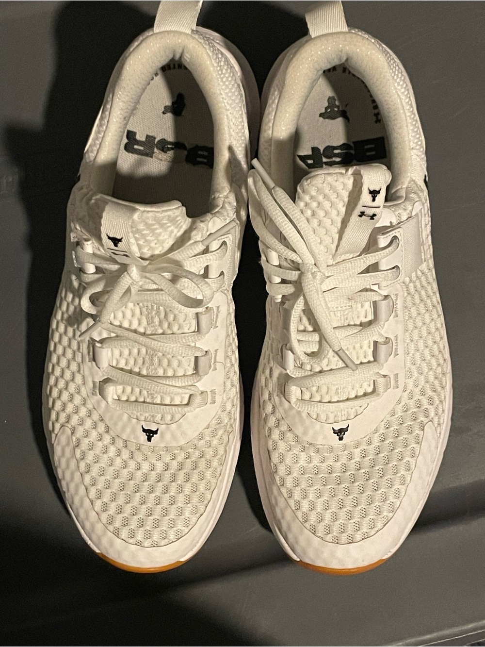 Under Armour Men’s White Knit Training Sneakers